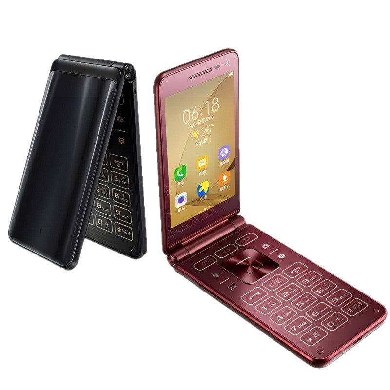 Smartphone Loud Big Word Flip Button Elder People Mobile