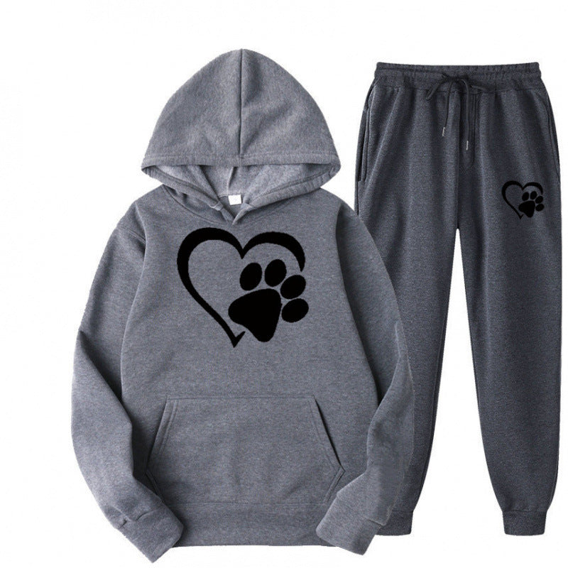 Mens And Womens Printed Hoodie Sets For Fall And Winter