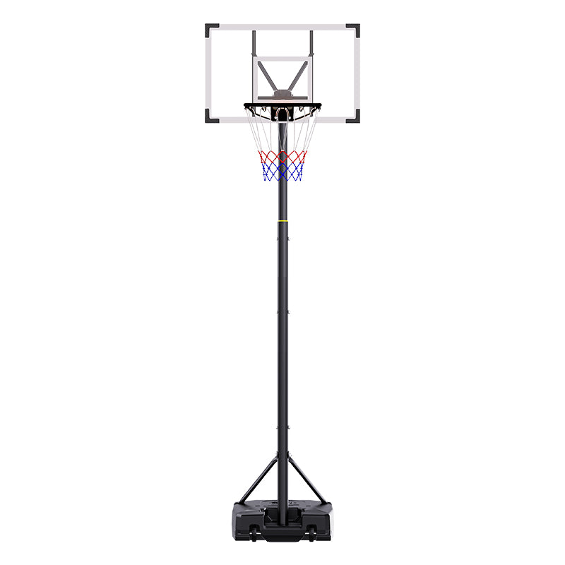 TotheCORE Basketball Stand 5.25-8.53 Ft Adjustable Portable Basketball Hoop & Goal With PC Backplate, Large Base And Wheels