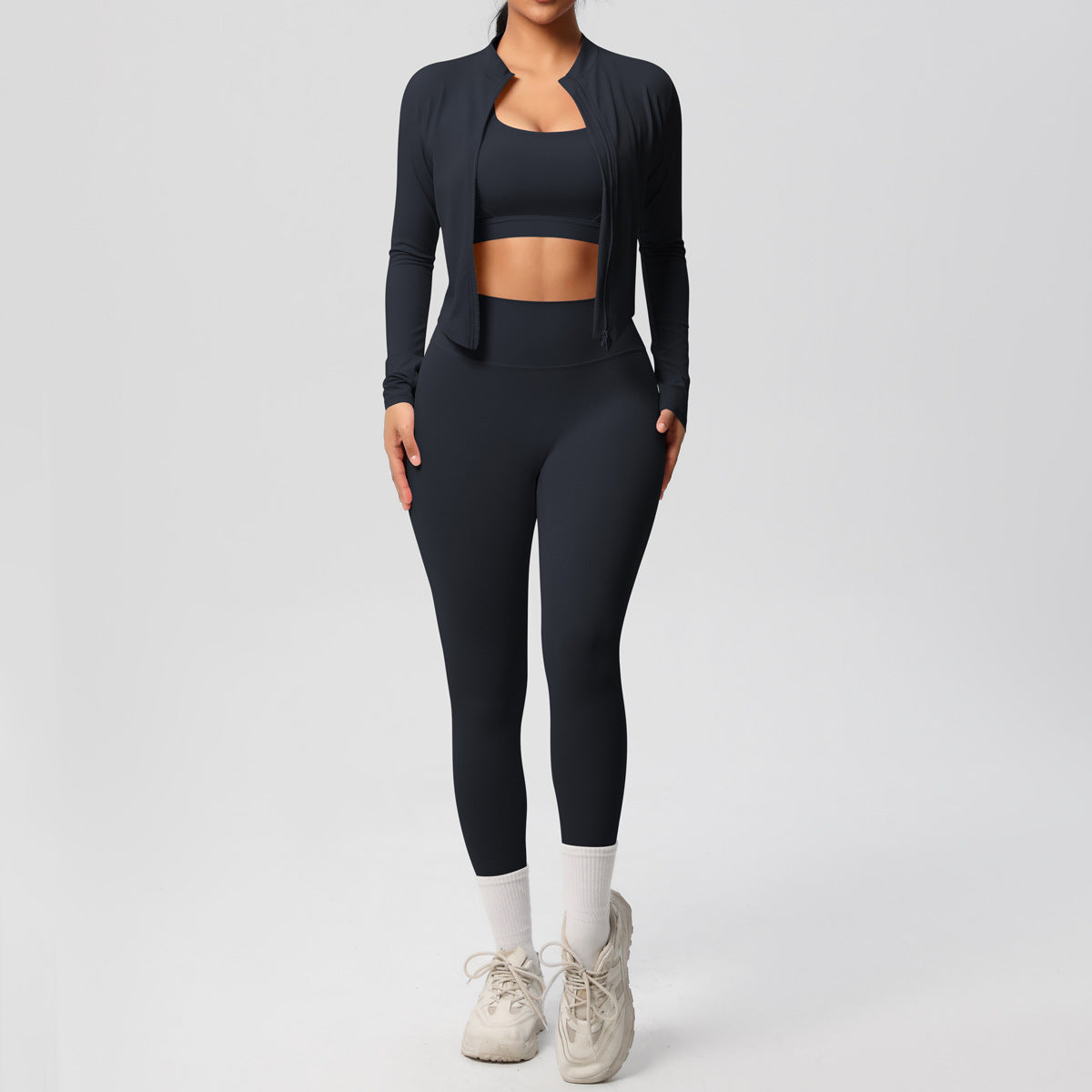 Outdoor Sports Tight-fitting Yoga Outfit Set