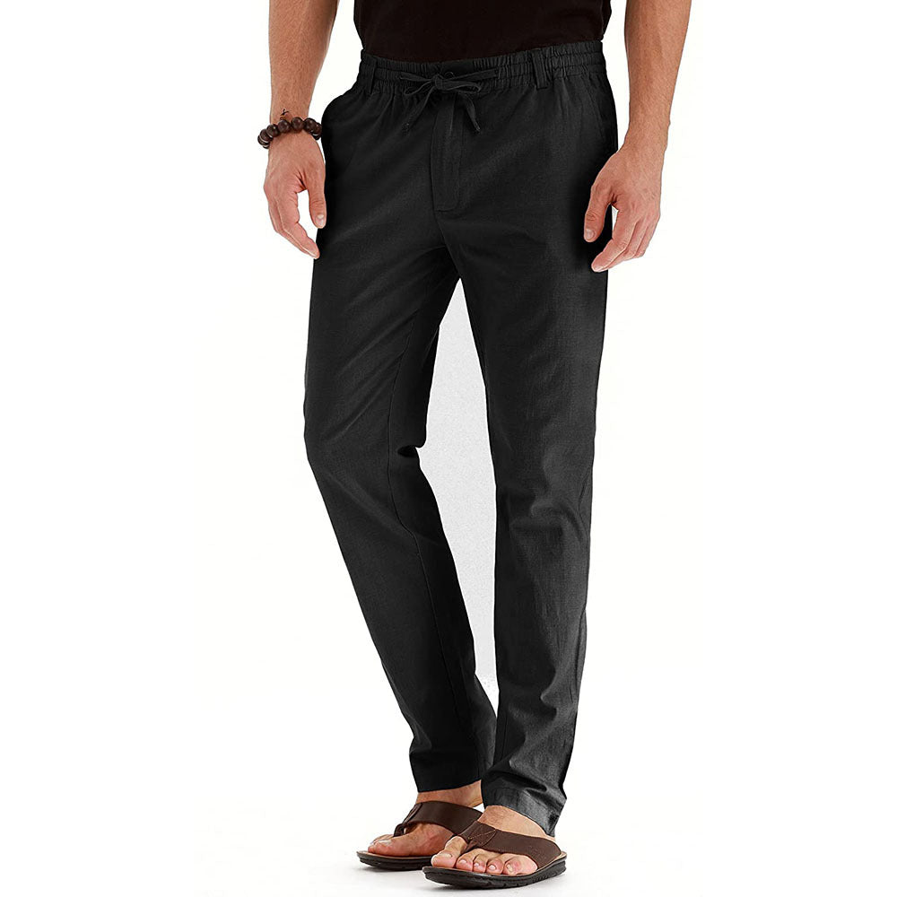 Men's Trousers Loose Oversized Track Pants Spring Summer Pants Mens Stretch Casual Slim Fit Elastic Waist Business Classic Trousers Male Black Gray
