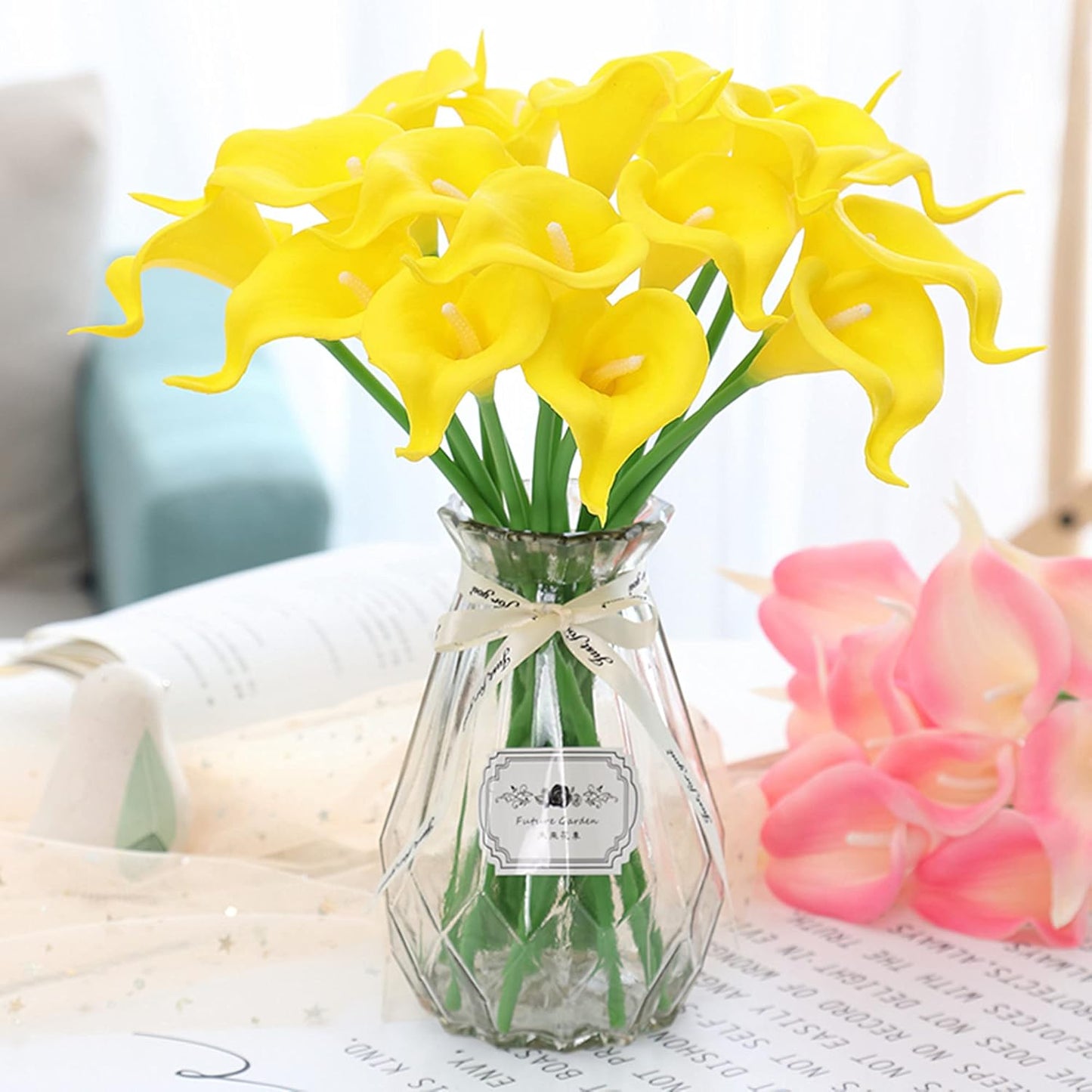 24Pcs Artificial Flowers