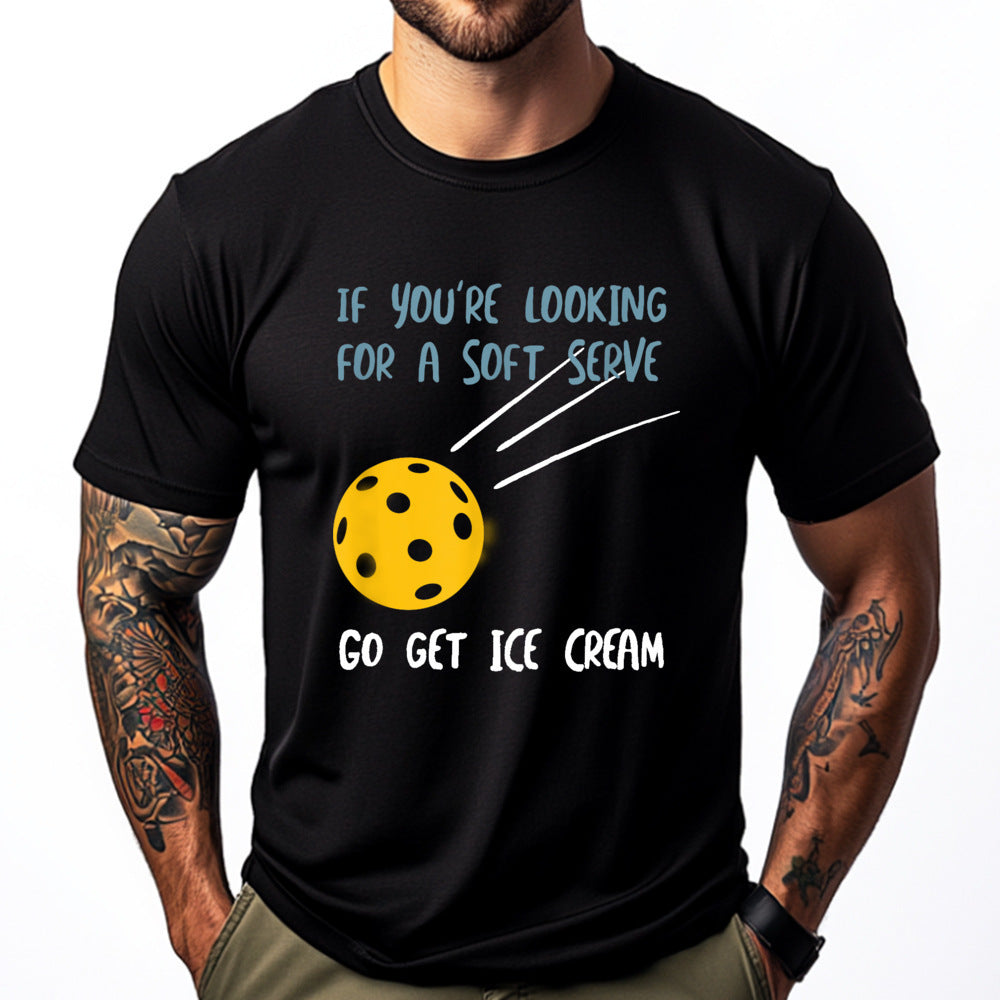 Graphic Classic T-Shirt For Men Breathable Cotton Menswear