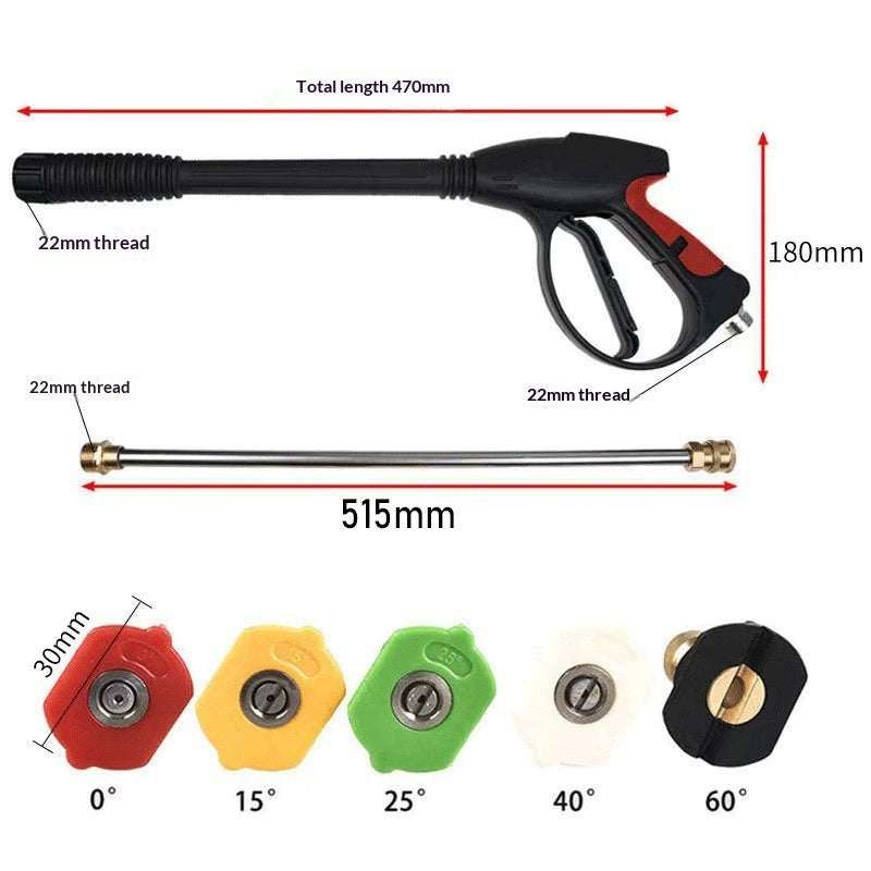 High-pressure Car Wash Water Gun And Hose Kit