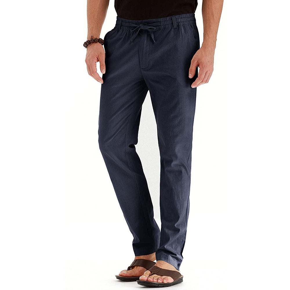 Men's Trousers Loose Oversized Track Pants Spring Summer Pants Mens Stretch Casual Slim Fit Elastic Waist Business Classic Trousers Male Black Gray