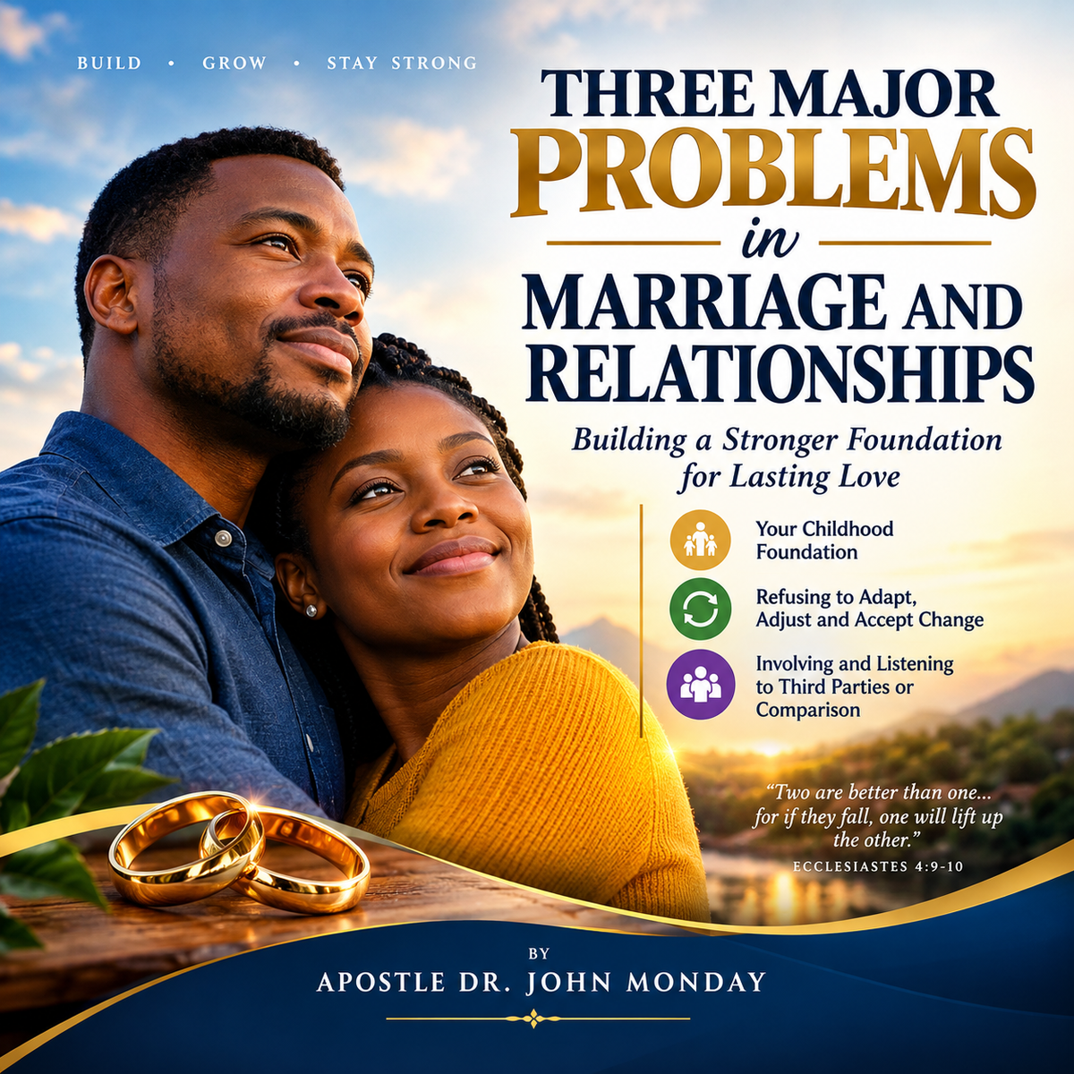 THREE MAJOR PROBLEMS IN MARRIAGES AND RELATIOSHIPS